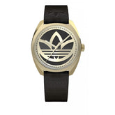 Adidas Black Leather Watch -   -  Adidas.